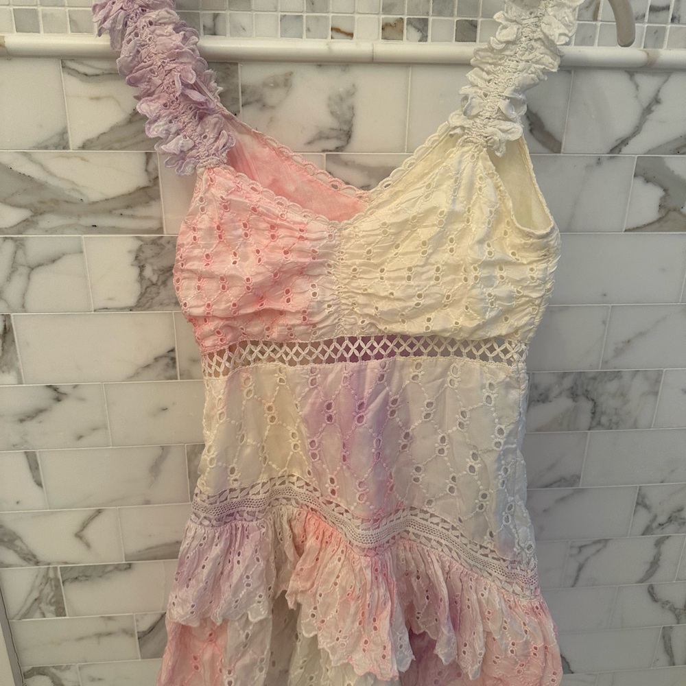 LoveShackFancy Multicolor Mini Dress